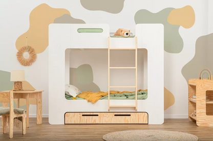Letto da bambino a castello con cassetto MIMI