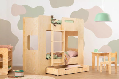 Letto da bambino a castello con cassetto MIMI