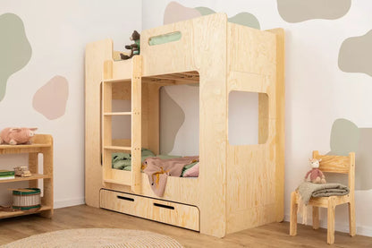 Letto da bambino a castello con cassetto MIMI