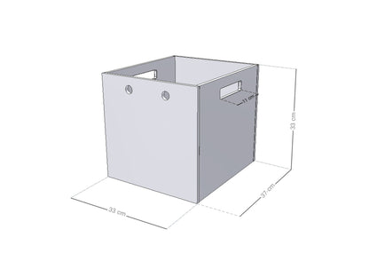 Boîte de rangement en bois BOKS avec corde