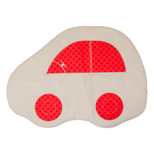 Tapis moelleux pour enfant Voiture "Red dots"