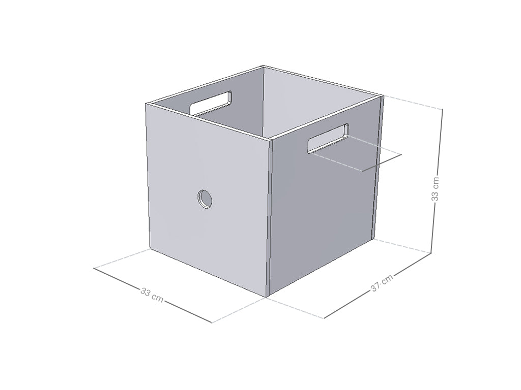 Dados de caja de almacenamiento de madera