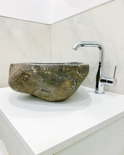 Ovala ovala riverstone basin