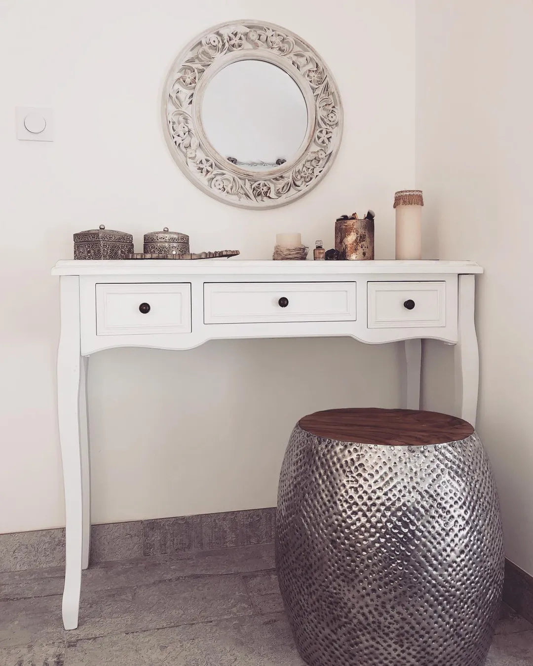 Console coiffeuse 3 tiroirs JOSEPHINE