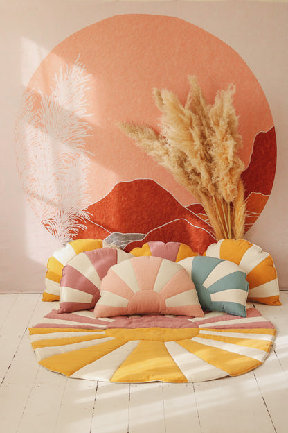Coussin décoratif Soleil Sunshine "Lazy Santa Cruz"