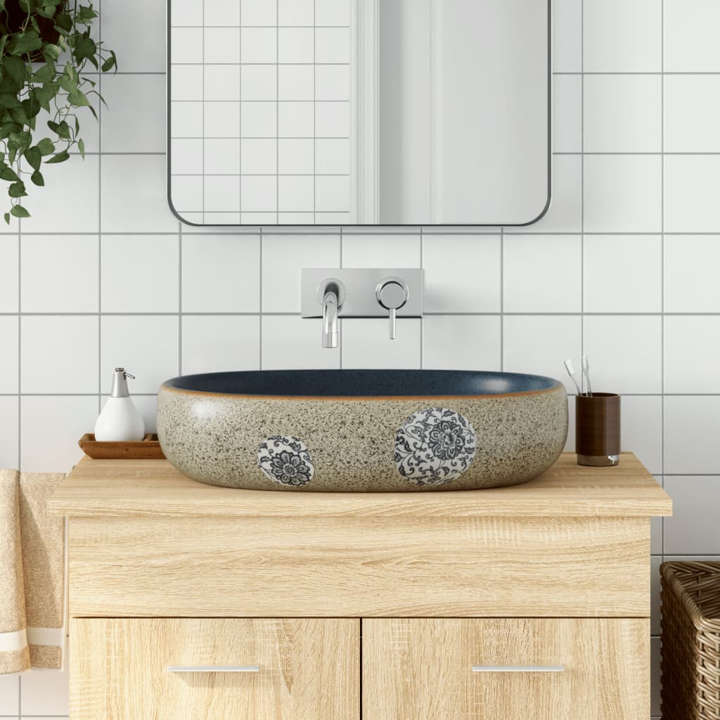 Boka Turquoise oval pose basin