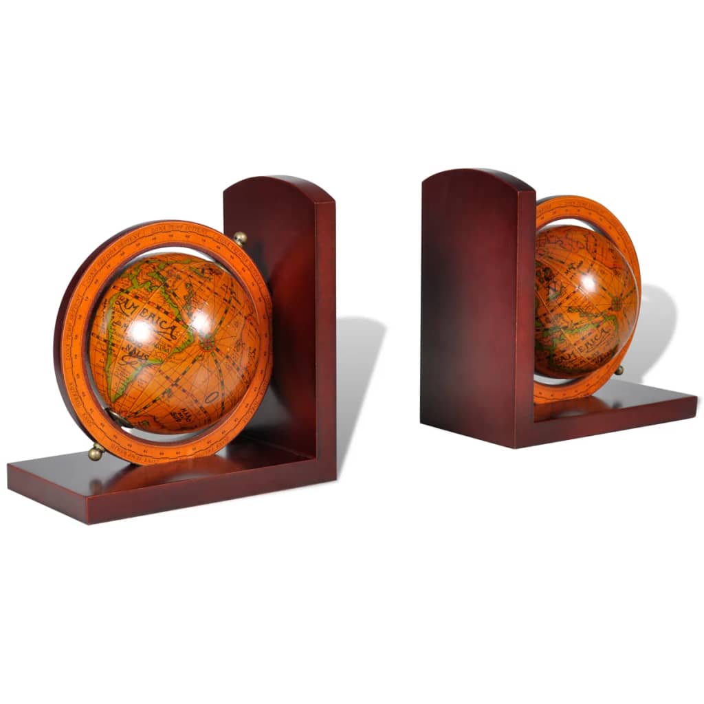 Magnifiques serres livres Globes Retro vintage