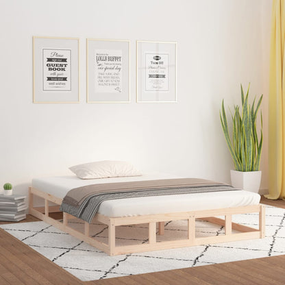 Luffy solid wood white bed