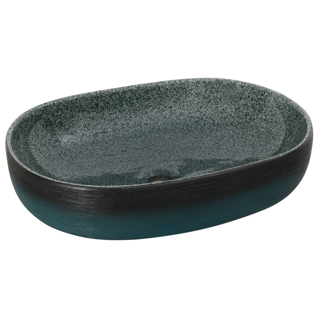 Boka Turquoise oval pose basin