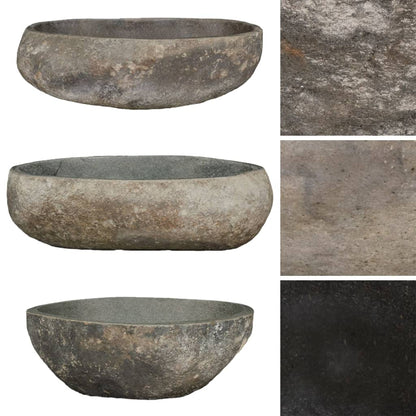 Ovala ovala riverstone basin