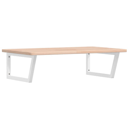 Steel wall shelf steel and solid oak wood