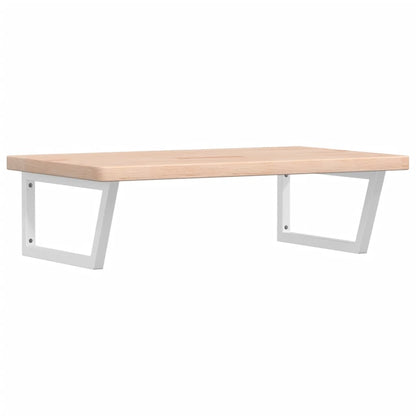 Steel wall shelf steel and solid oak wood