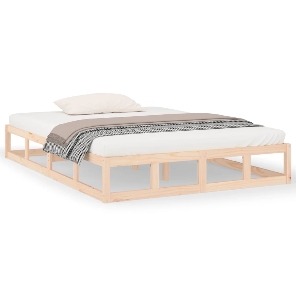 Luffy solid wood white bed