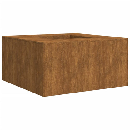 Foyer Brasero Design 60x60x30 cm in acciaio Corten - Consegna Francia offerta!