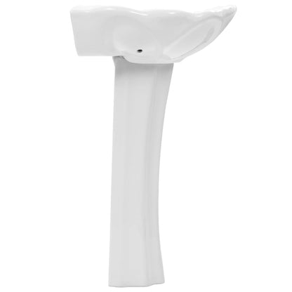 Freestant sink with Rosa white ceramic base