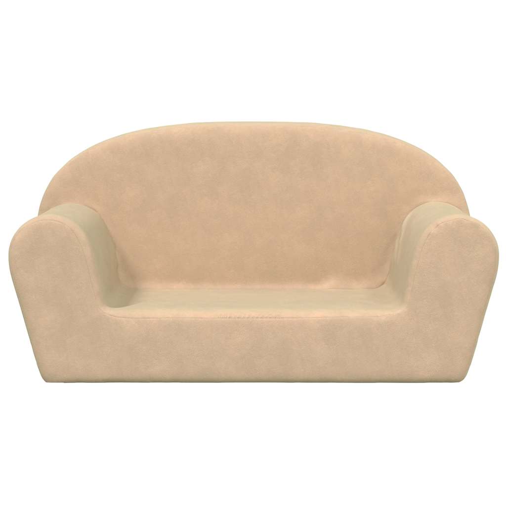 Canapé pour enfant velours Crème