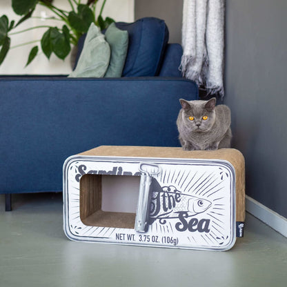 Tanière pour chat SARDINE avec griffoir