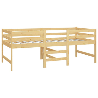 Mittlerer Bett, massives Mezzanin 90x200 cm