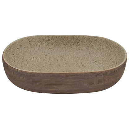 Vasque à poser Ovale en céramique BOKA Wood