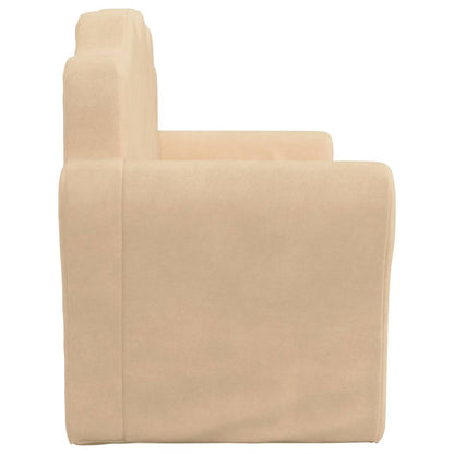 Divano letto per bambini in velluto grigio