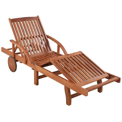 Chaise longue Transat ACACIA avec coussin