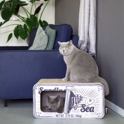 Tanière pour chat SARDINE avec griffoir