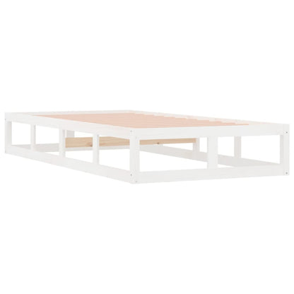 Luffy solid wood white bed
