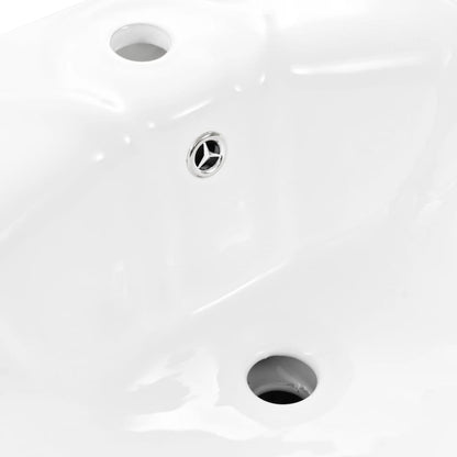 Freestant sink with Rosa white ceramic base
