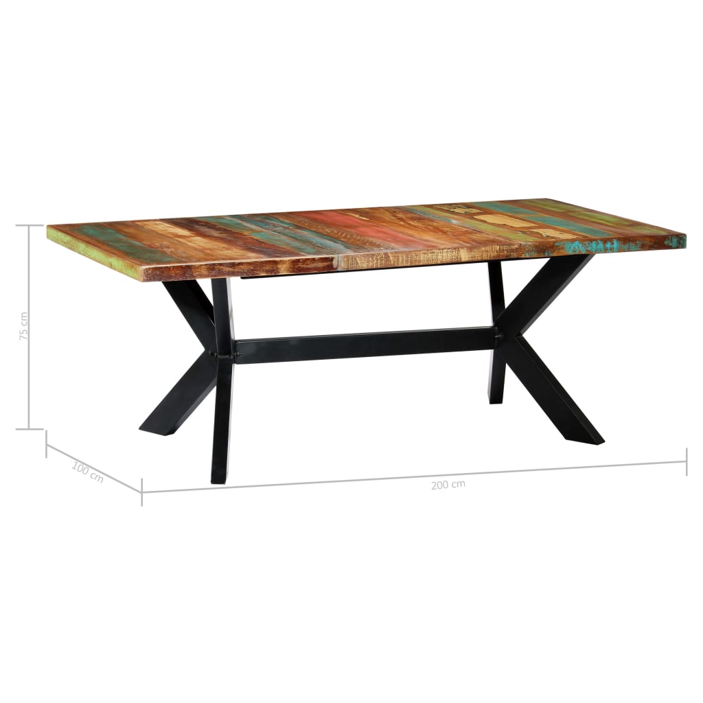 Table de salle à manger 200cm Bois de récupération ALTO