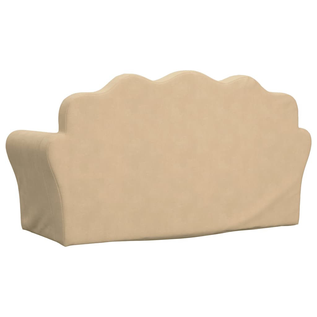 Divano letto per bambini in velluto grigio