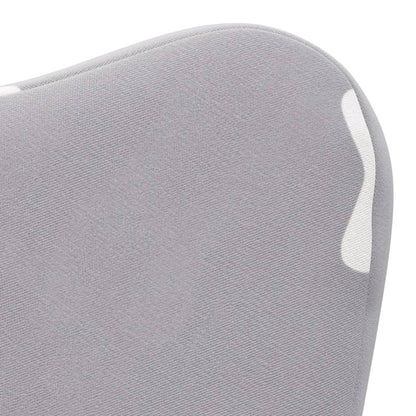 Children's gray velvet chair stars