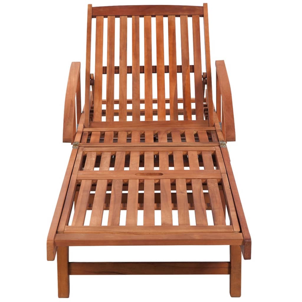 Chaise longue Transat ACACIA avec coussin