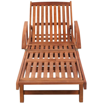 Chaise longue Transat ACACIA avec coussin