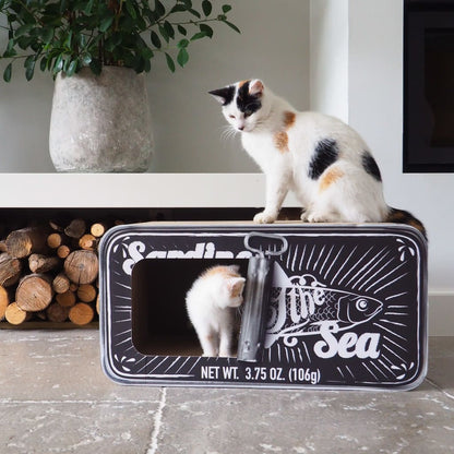 Tanière pour chat SARDINE avec griffoir