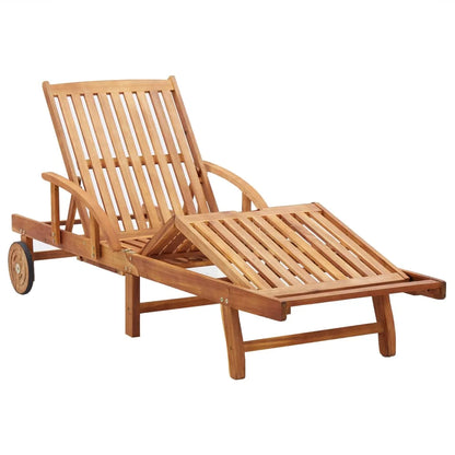 Chaise longue Transat ACACIA avec coussin