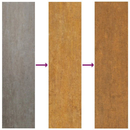 Foyer Brasero Design 60x60x30 cm in acciaio Corten - Consegna Francia offerta!