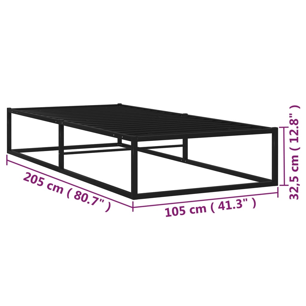 Basse Metall Black Bettrahmen