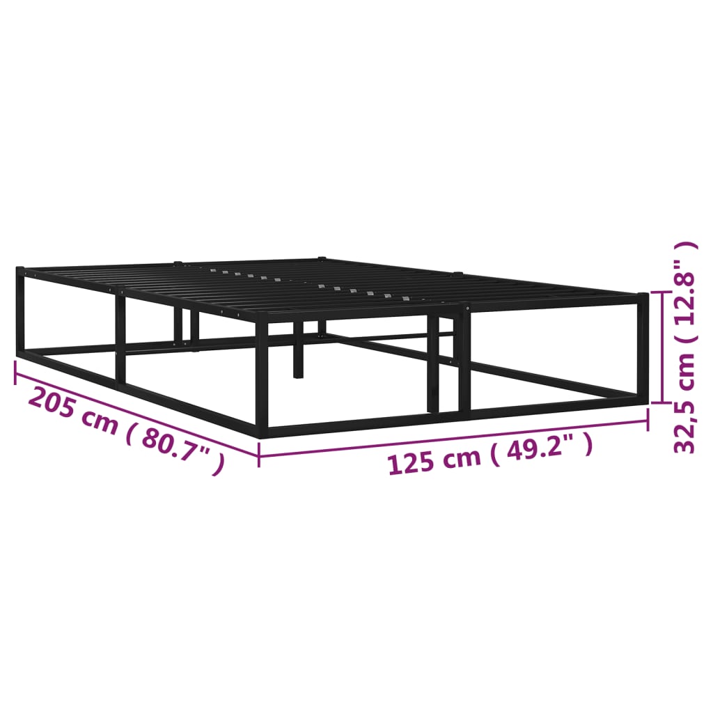 Basse Metall Black Bettrahmen
