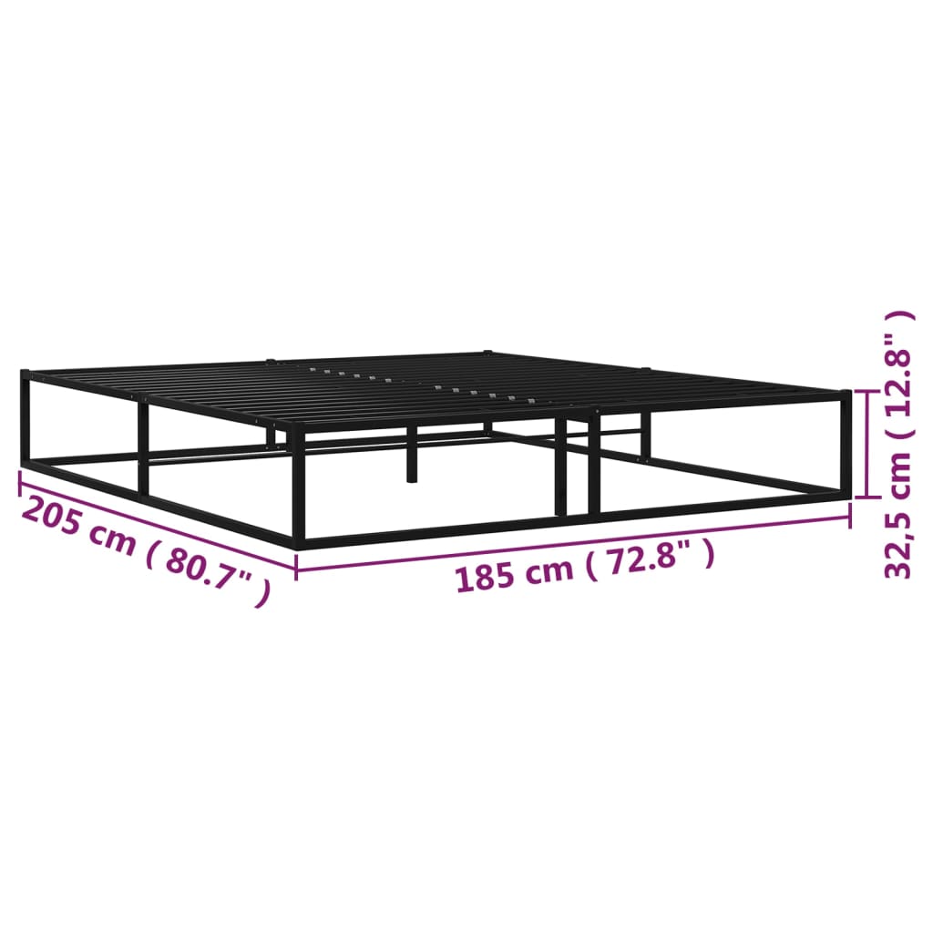 Basse Metall Black Bettrahmen