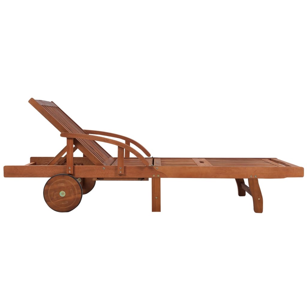 Chaise longue Transat ACACIA avec coussin