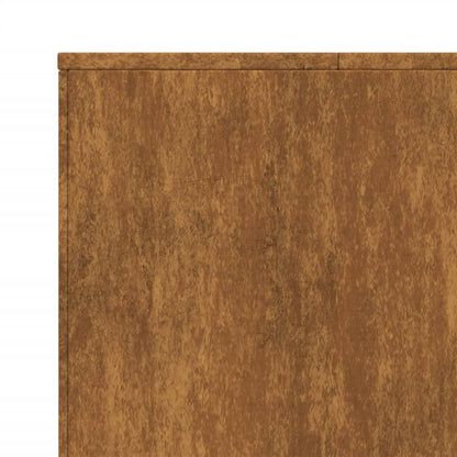 Foyer Brasero Design 60x60x30 cm in acciaio Corten - Consegna Francia offerta!