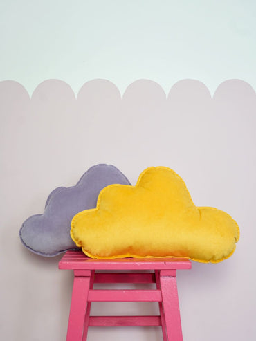 Coussin décoratif Nuage en Velours différents coloris