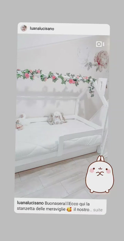 Letto di cabina Mia con cassetto a colori