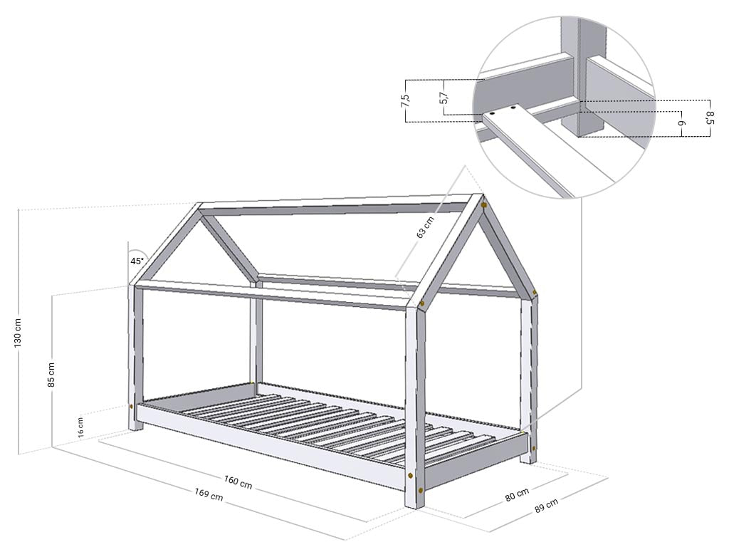 Lit cabane TERY