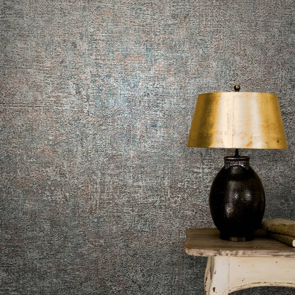 Vintage Deluxe Papier peint Stucco Look Marron et gris