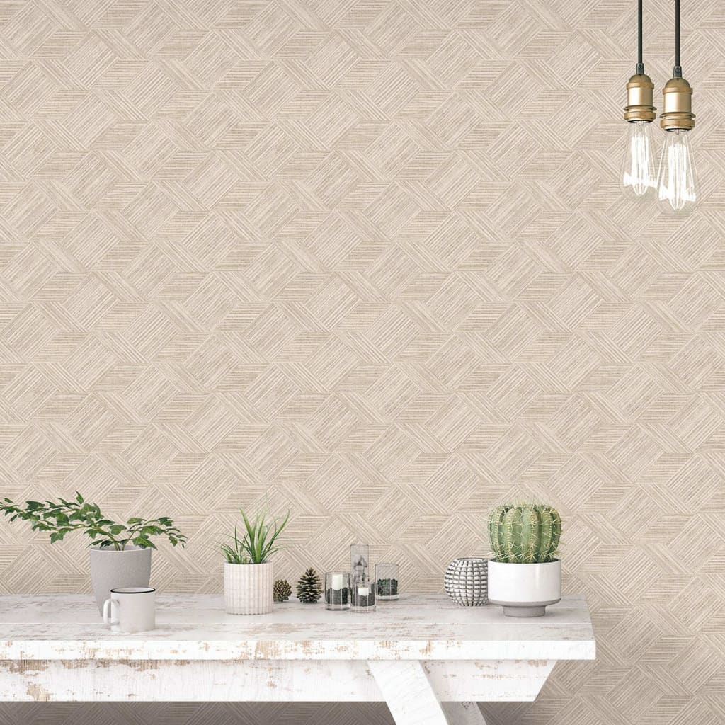 Evergreen Papier peint Wicker Natural Beige