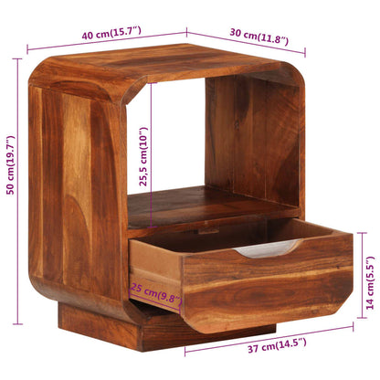 Table de chevet avec tiroir Bois de SESHAM