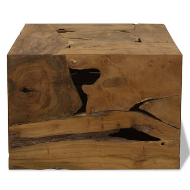 Table basse 50 x 50 x 35 cm Teck véritable