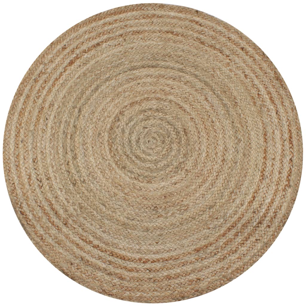 Tapis Jute tressé rond différents formats diamètre 90cm à 240cm