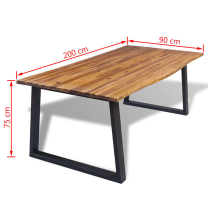 Table à manger ORIGINE 200cm Bois d'acacia massif